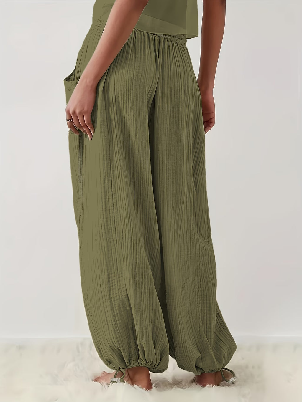 Pantalon Palazzo en Double Gaze de Coton — Vogue Française
