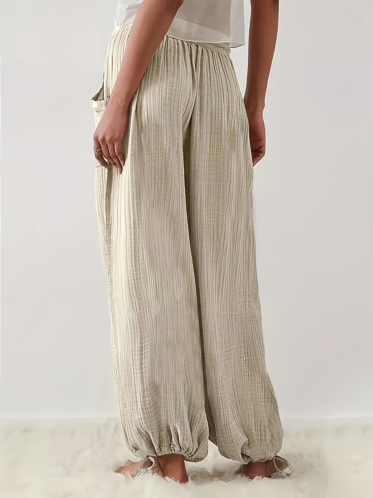 Pantalon Palazzo en Double Gaze de Coton — Vogue Française