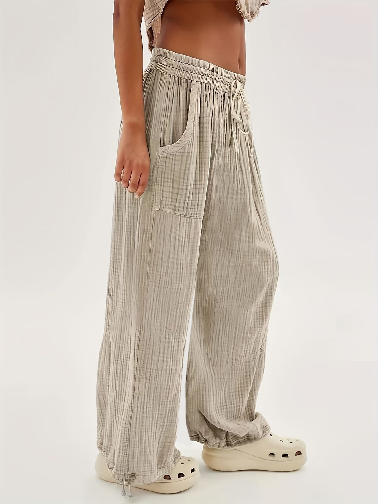 Pantalon Palazzo en Double Gaze de Coton — Vogue Française