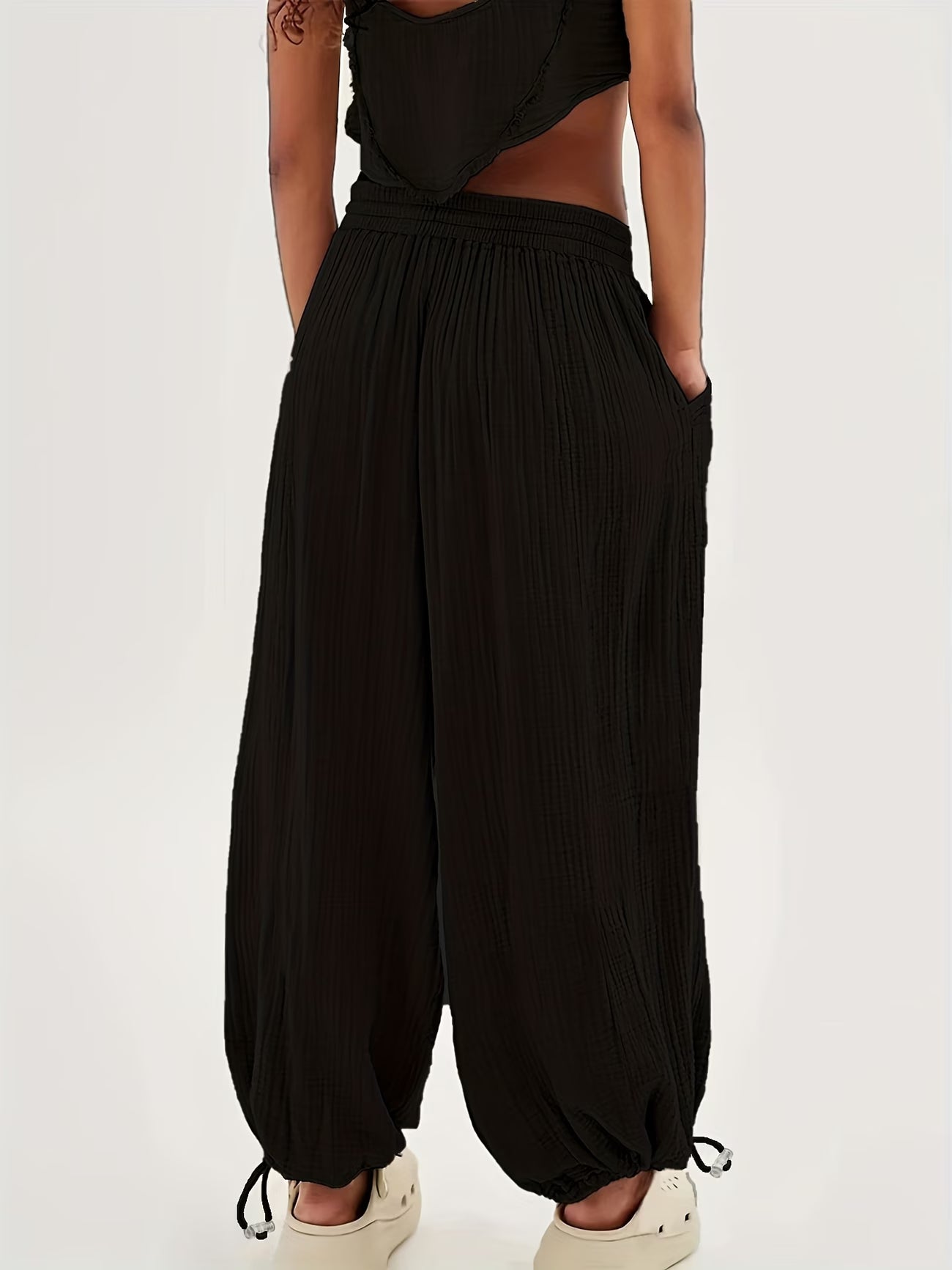 Pantalon Palazzo en Double Gaze de Coton — Vogue Française