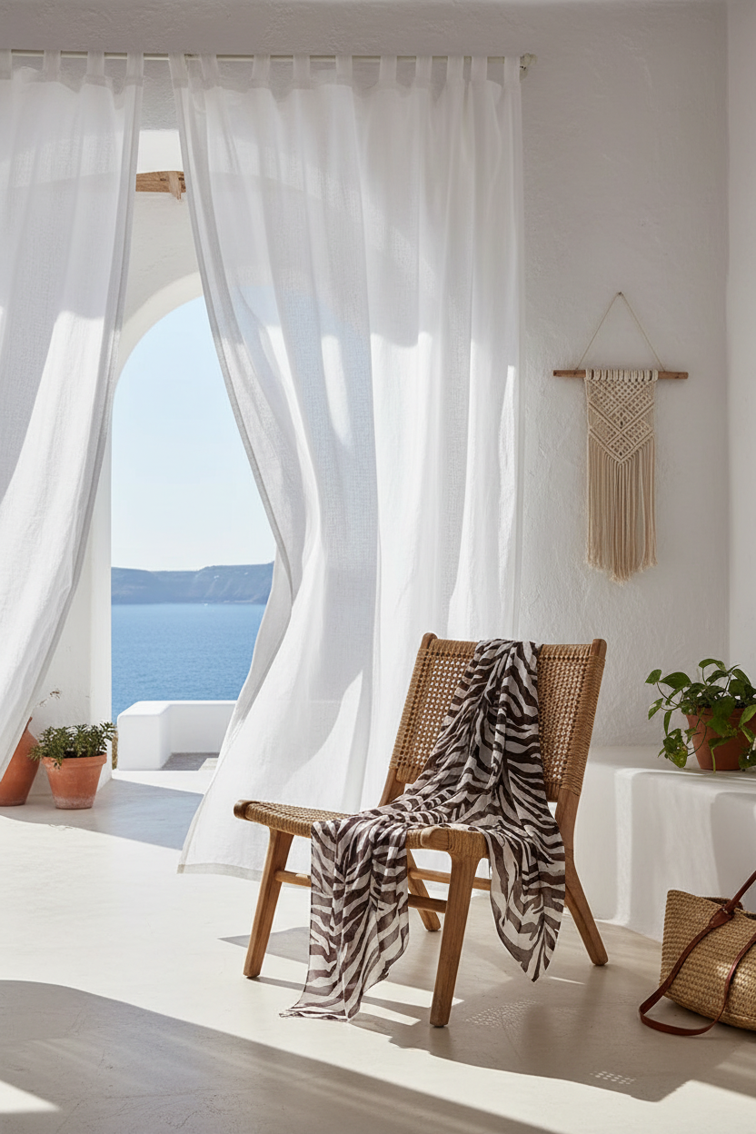 Paréo, robe ou jupe portefeuille à imprimé exotique rayé zébré, qui apporte un charme sauvage et audacieux à vos looks de plage ou de vacances