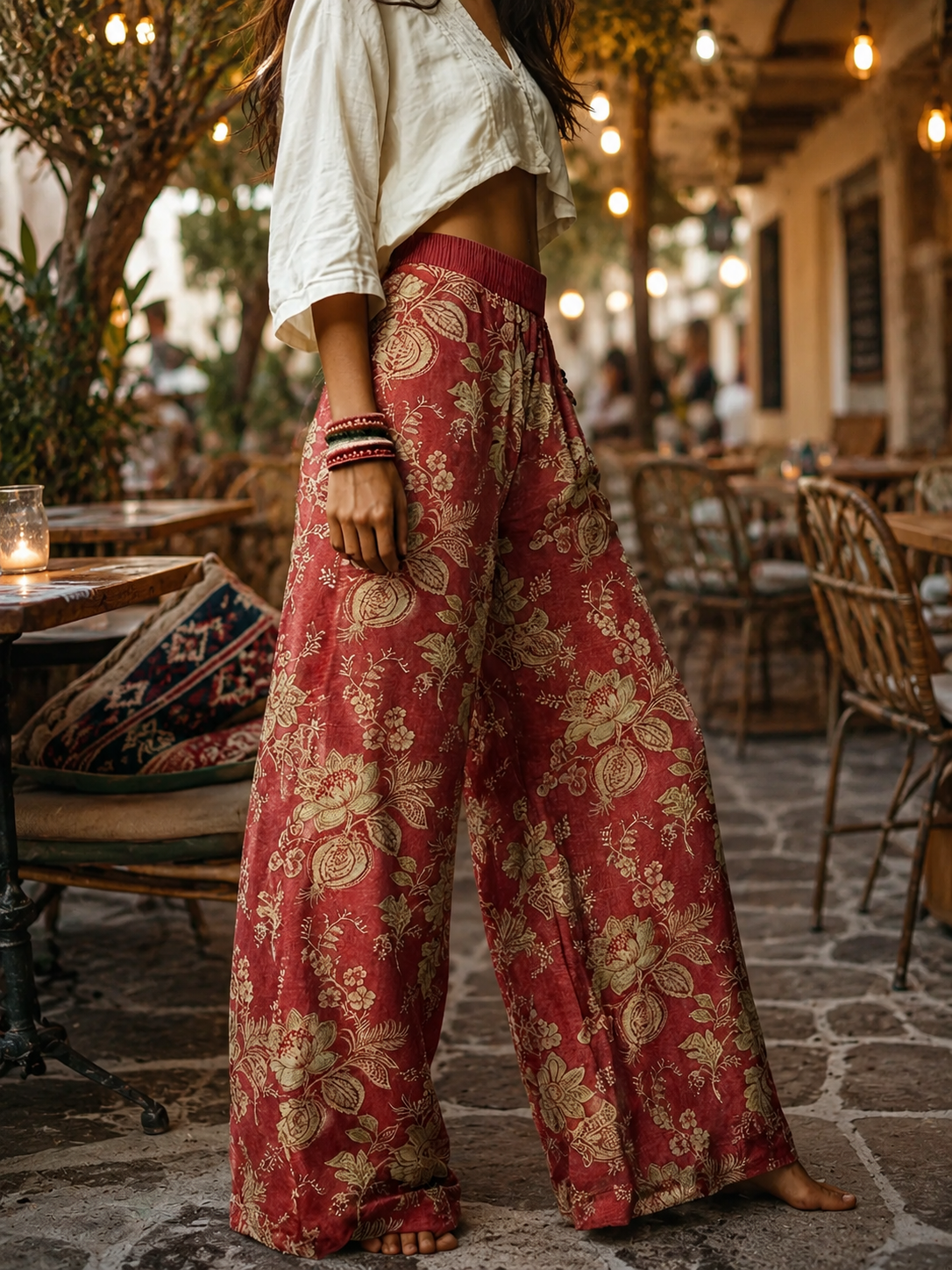 Pantalon Floréa – Élégance Bohème & Charme Champêtre