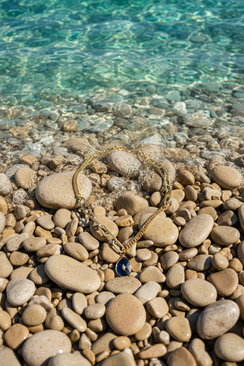 Collier choker Astéria en métal doré inoxydable. Trendy et chic. Modèle unique so shiny