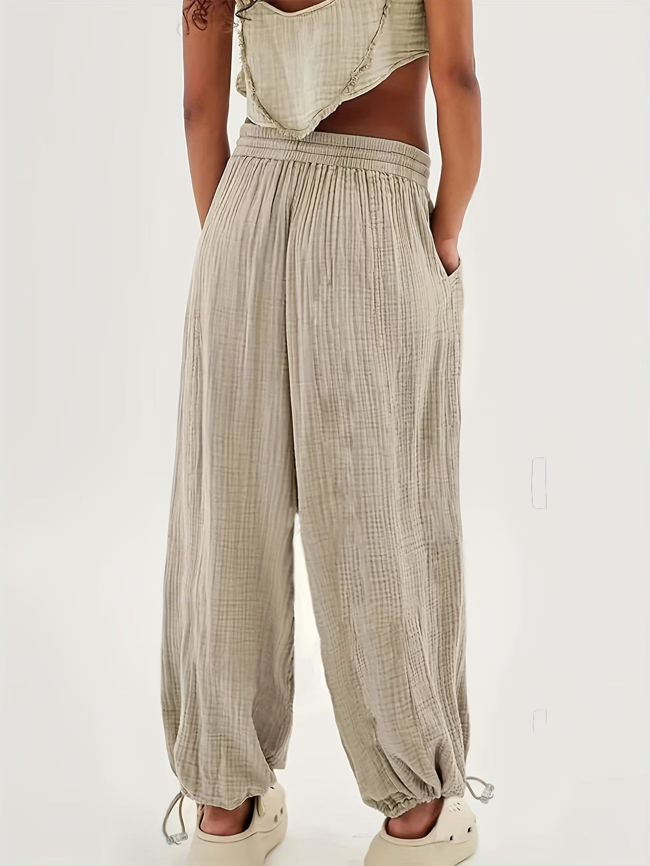 Pantalon Palazzo en Double Gaze de Coton — Vogue Française