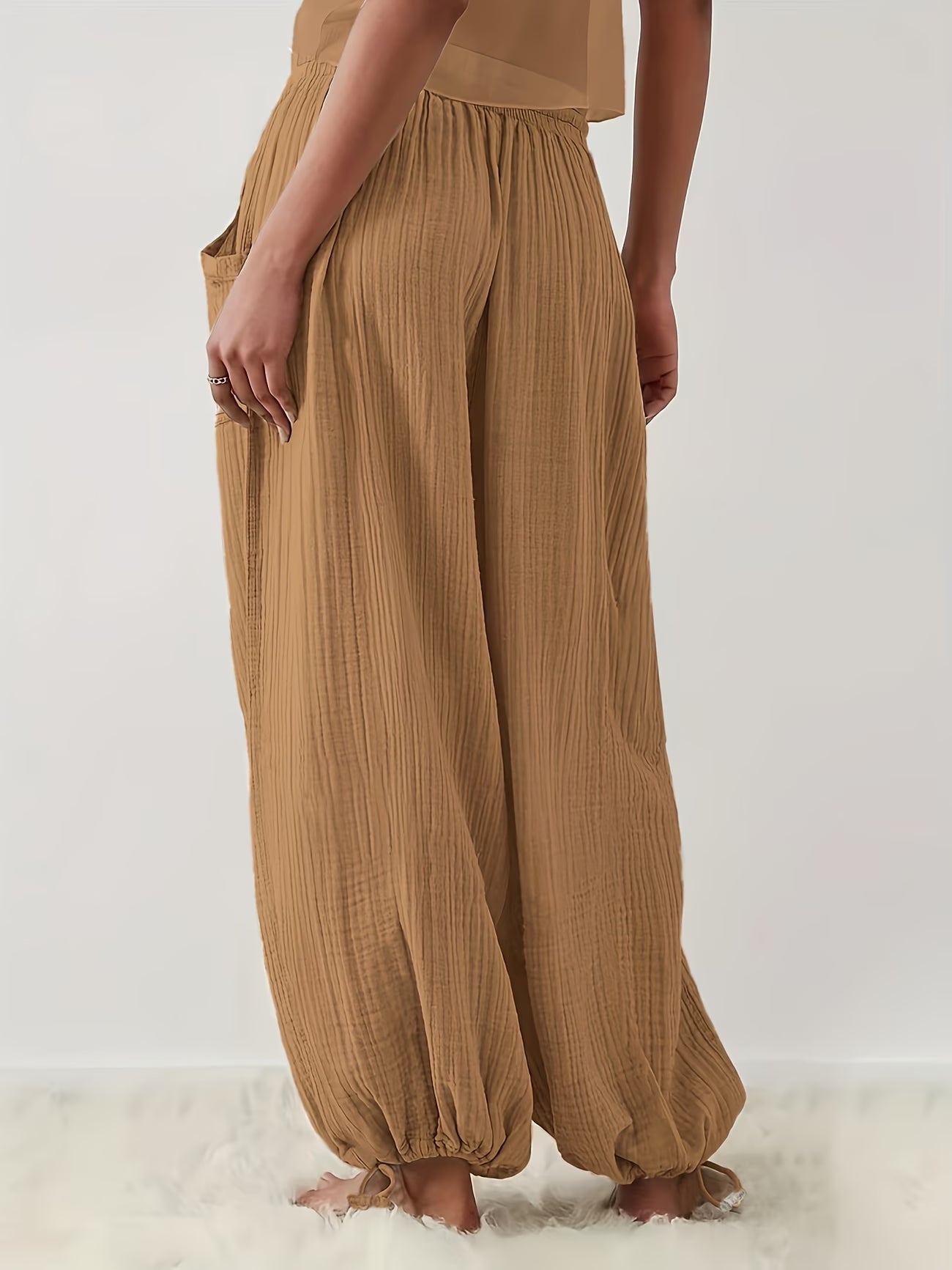 Pantalon Palazzo en Double Gaze de Coton — Vogue Française