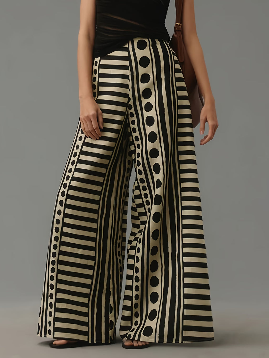 Pantalon Paloma – Graphisme Couture & Élégance Méditerranéenne