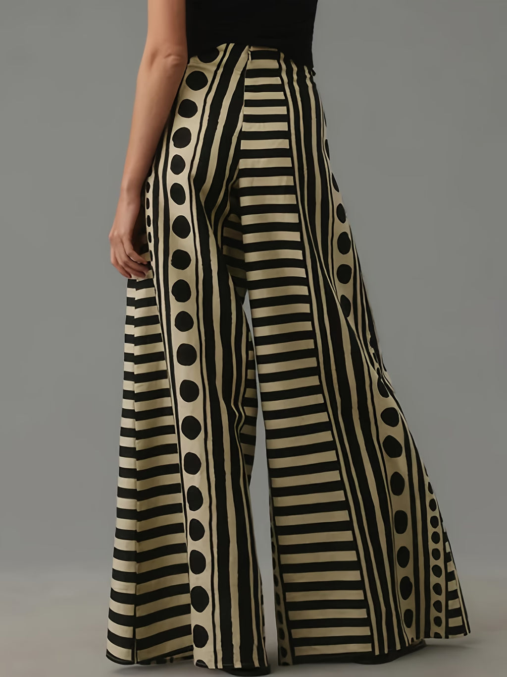 Pantalon Paloma – Graphisme Couture & Élégance Méditerranéenne